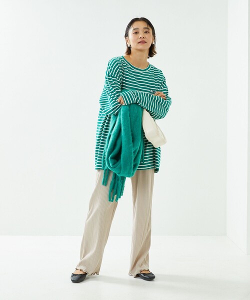 FREAK'S STORE(フリークスストア)の「ボリュームフリンジマフラー(マフラー・レディース・ナチュラル/グリーン/イエロー/ピンク・ONE SIZE)」の15枚目の写真
