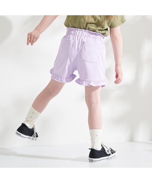 Lycee mine(リセマイン)の「ラウンドフリルショートパンツ(その他パンツ・キッズ・ラベンダー/アイボリー/チャコール/ピンク/ライトカーキ・140cm/110cm/120cm/130cm/150cm/100cm)」の18枚目の写真