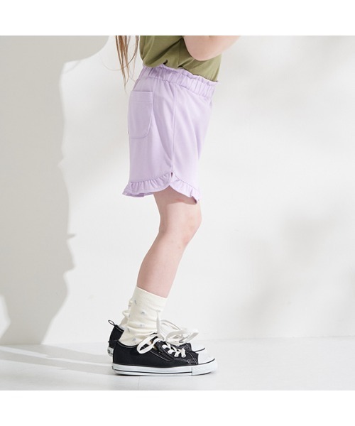 Lycee mine(リセマイン)の「ラウンドフリルショートパンツ(その他パンツ・キッズ・ラベンダー/アイボリー/チャコール/ピンク/ライトカーキ・140cm/110cm/120cm/130cm/150cm/100cm)」の9枚目の写真
