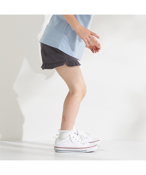 Lycee mine(リセマイン)の「ラウンドフリルショートパンツ(その他パンツ・キッズ・ラベンダー/アイボリー/チャコール/ピンク/ライトカーキ・140cm/110cm/120cm/130cm/150cm/100cm)」の14枚目の写真