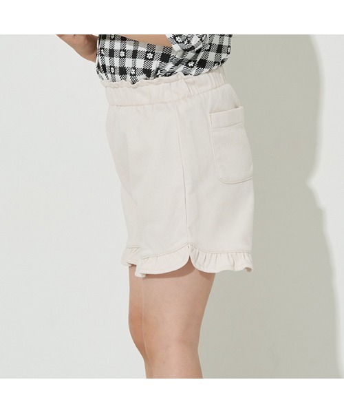 Lycee mine(リセマイン)の「ラウンドフリルショートパンツ(その他パンツ・キッズ・ラベンダー/アイボリー/チャコール/ピンク/ライトカーキ・140cm/110cm/120cm/130cm/150cm/100cm)」の10枚目の写真