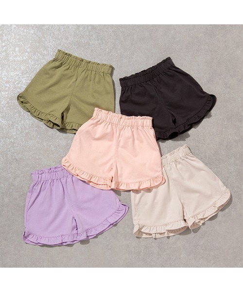 Lycee mine(リセマイン)の「ラウンドフリルショートパンツ(その他パンツ・キッズ・ラベンダー/アイボリー/チャコール/ピンク/ライトカーキ・140cm/110cm/120cm/130cm/150cm/100cm)」の7枚目の写真