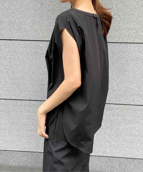 StyleSea（スタイルシー）の「クールタッチ前後2WAYタックフレンチブラウス（シャツ/ブラウス・レディース・ブラック/ベージュ/カーキ/ピンク・FREE）」の20枚目の写真
