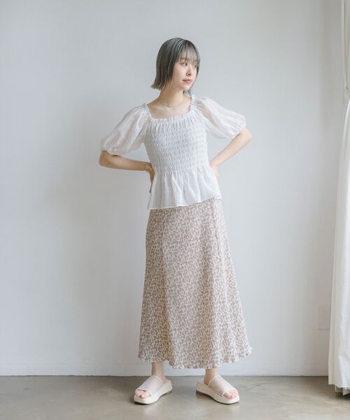 RETRO GIRL（レトロガール）の「ポコポコシャーリングBL（シャツ/ブラウス・レディース・ブラック/オフホワイト/イエロー・FREE）」の11枚目の写真