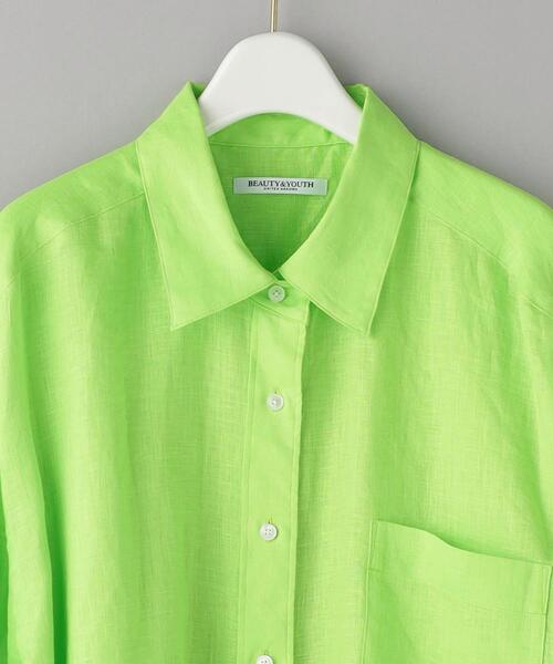 BEAUTY&YOUTH UNITED ARROWS（ビューティーアンドユースユナイテッドアローズ）の「麻 レギュラー シャツ -ウォッシャブル-（シャツ/ブラウス・レディース・ホワイト/ブラック/ライム・FREE）」の18枚目の写真
