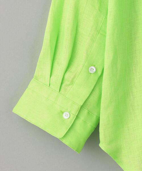 BEAUTY&YOUTH UNITED ARROWS（ビューティーアンドユースユナイテッドアローズ）の「麻 レギュラー シャツ -ウォッシャブル-（シャツ/ブラウス・レディース・ホワイト/ブラック/ライム・FREE）」の20枚目の写真