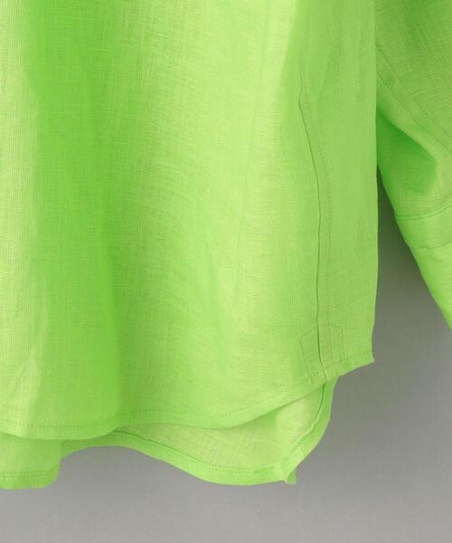 BEAUTY&YOUTH UNITED ARROWS（ビューティーアンドユースユナイテッドアローズ）の「麻 レギュラー シャツ -ウォッシャブル-（シャツ/ブラウス・レディース・ホワイト/ブラック/ライム・FREE）」の21枚目の写真