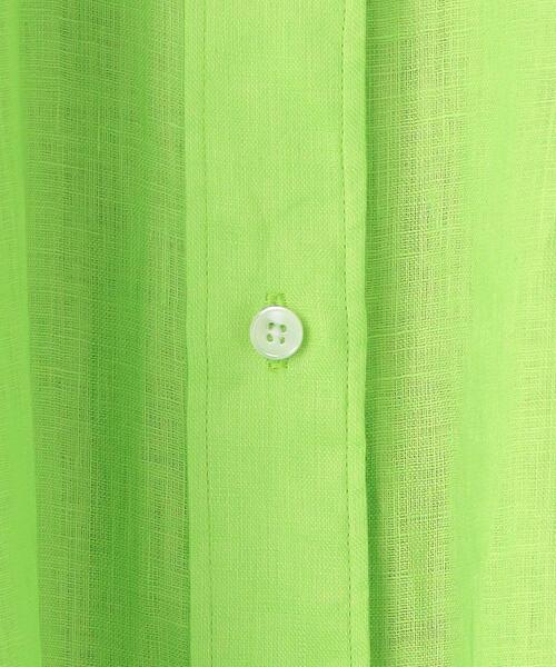 BEAUTY&YOUTH UNITED ARROWS（ビューティーアンドユースユナイテッドアローズ）の「麻 レギュラー シャツ -ウォッシャブル-（シャツ/ブラウス・レディース・ホワイト/ブラック/ライム・FREE）」の22枚目の写真