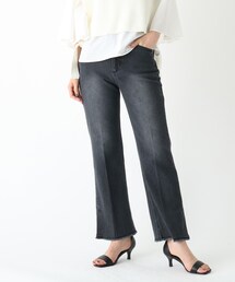 OPAQUE.CLIP | オーガニックコットンデニム 205 フレアカットオフ(その他パンツ)