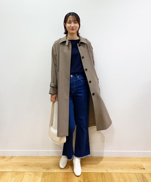 OPAQUE.CLIP(オペークドットクリップ)の「◆オーガニックコットンデニム 205 フレアカットオフ(その他パンツ・レディース・ブルー/ダークネイビー/チャコールグレー・38/42/40/36)」の10枚目の写真