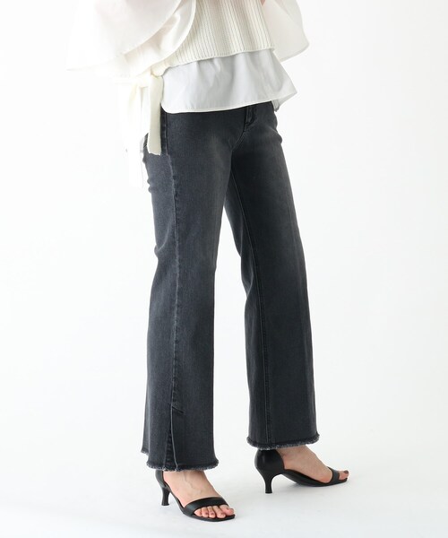 OPAQUE.CLIP(オペークドットクリップ)の「◆オーガニックコットンデニム 205 フレアカットオフ(その他パンツ・レディース・ブルー/ダークネイビー/チャコールグレー・38/42/40/36)」の13枚目の写真