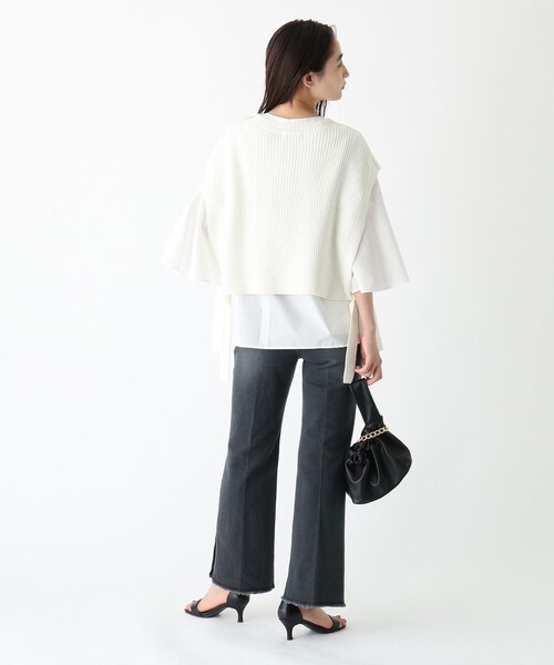 OPAQUE.CLIP(オペークドットクリップ)の「◆オーガニックコットンデニム 205 フレアカットオフ(その他パンツ・レディース・ブルー/ダークネイビー/チャコールグレー・38/42/40/36)」の15枚目の写真