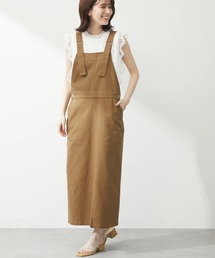 Green　Parks | ツイル前スリットジャンパースカート(ジャンパースカート)