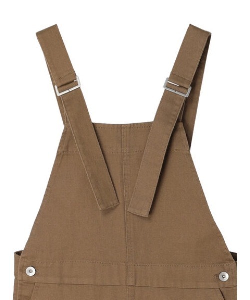 Green　Parks（グリーンパークス）の「ツイル前スリットジャンパースカート（ジャンパースカート・レディース・ベージュ/ブラック・FREE）」の17枚目の写真