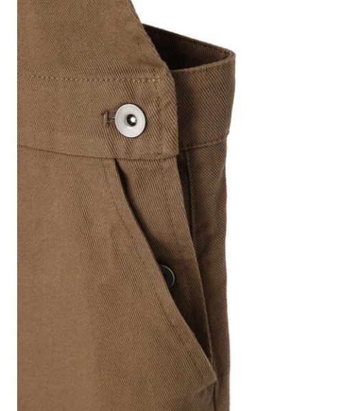 Green　Parks（グリーンパークス）の「ツイル前スリットジャンパースカート（ジャンパースカート・レディース・ベージュ/ブラック・FREE）」の14枚目の写真