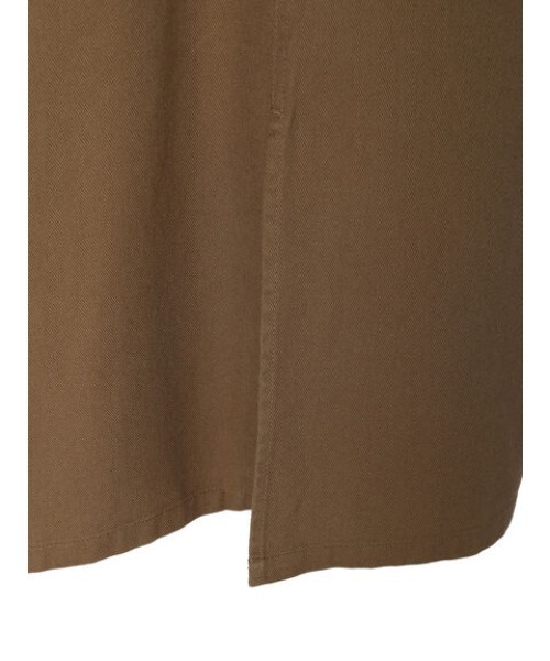 Green　Parks（グリーンパークス）の「ツイル前スリットジャンパースカート（ジャンパースカート・レディース・ベージュ/ブラック・FREE）」の21枚目の写真