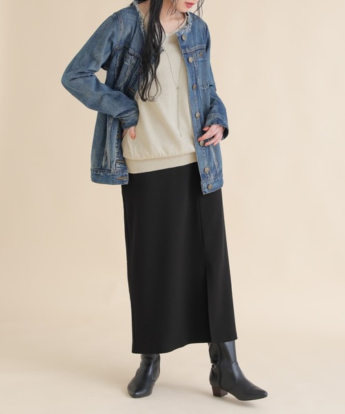 n'OrLABEL（ノアールレーベル）の「『フロントスリットタイトスカート』（スカート・レディース・イエロー/ブルー/プラム/ブラック・1/2）」の9枚目の写真