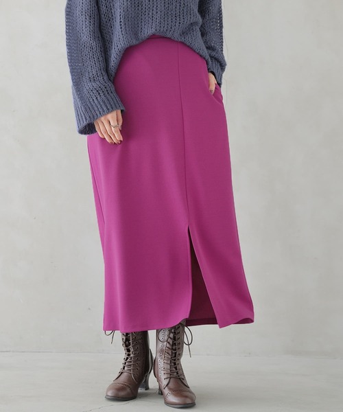 n'OrLABEL（ノアールレーベル）の「『フロントスリットタイトスカート』（スカート・レディース・イエロー/ブルー/プラム/ブラック・1/2）」の6枚目の写真