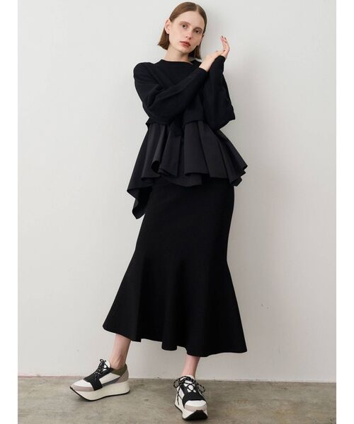 ELENDEEK（エレンディーク）の「フォーミーマーメイドニットスカート（スカート・レディース・ブラック/ライム/ライトベージュ・02/01）」の15枚目の写真