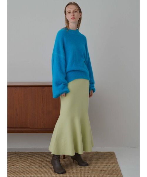 ELENDEEK（エレンディーク）の「フォーミーマーメイドニットスカート（スカート・レディース・ブラック/ライム/ライトベージュ・02/01）」の12枚目の写真