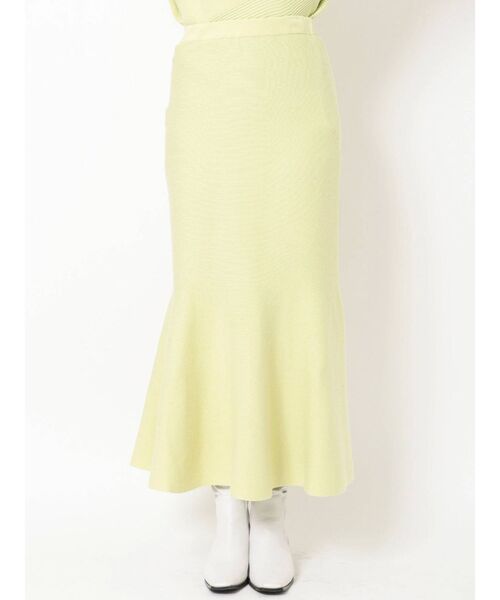 ELENDEEK（エレンディーク）の「フォーミーマーメイドニットスカート（スカート・レディース・ブラック/ライム/ライトベージュ・02/01）」の16枚目の写真