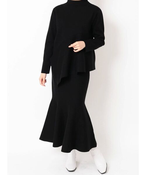 ELENDEEK（エレンディーク）の「フォーミーマーメイドニットスカート（スカート・レディース・ブラック/ライム/ライトベージュ・02/01）」の21枚目の写真