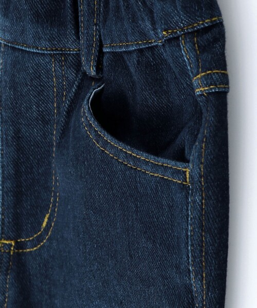 BRANSHES（ブランシェス）の「デニムニットロングパンツ（デニムパンツ・キッズ・ネイビー/ブルー・100/110/120/130/140/150/90）」の21枚目の写真