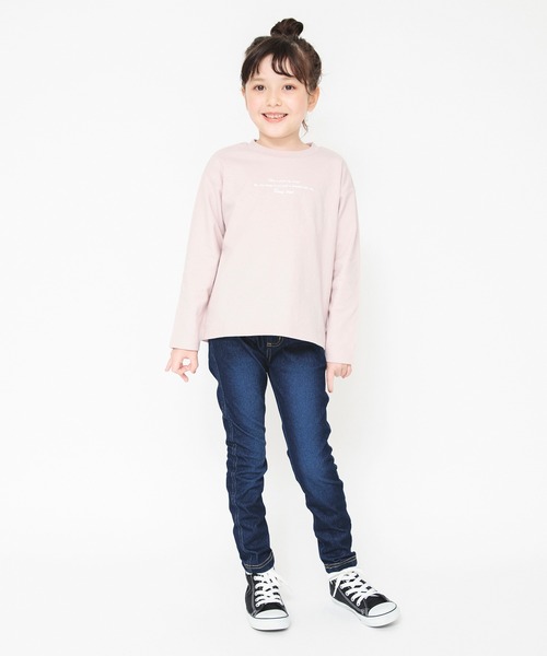 BRANSHES（ブランシェス）の「デニムニットロングパンツ（デニムパンツ・キッズ・ネイビー/ブルー・100/110/120/130/140/150/90）」の10枚目の写真