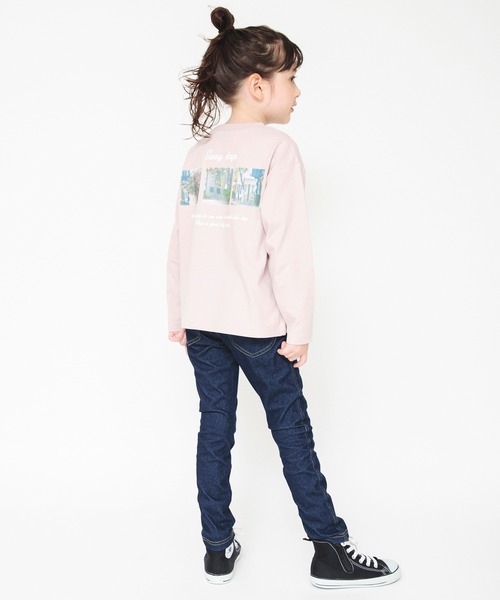 BRANSHES（ブランシェス）の「デニムニットロングパンツ（デニムパンツ・キッズ・ネイビー/ブルー・100/110/120/130/140/150/90）」の11枚目の写真