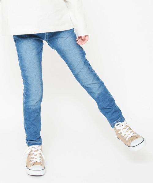 BRANSHES（ブランシェス）の「デニムニットロングパンツ（デニムパンツ・キッズ・ネイビー/ブルー・100/110/120/130/140/150/90）」の15枚目の写真