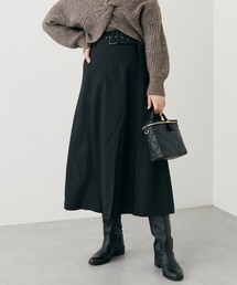 natural couture（ナチュラルクチュール）の「2022AWアイテム/ベルト付きキレイめAラインスカート（スカート）」