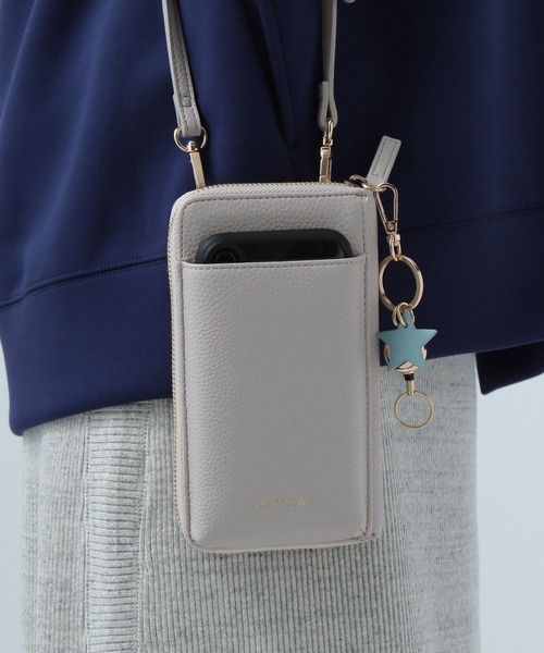 BAYFLOW（ベイフロー）の「[スマホ・カード収納可♪]多機能キースターミニウォレットショルダー2（財布・レディース・ブラック/グレー/ベージュ/アイボリー/ブラウン/ベビーピンク/シルバー/ブラウン系その他・ONE SIZE）」の18枚目の写真