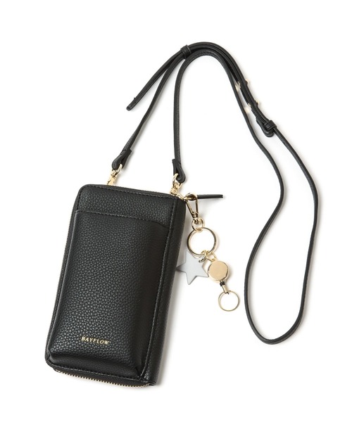 BAYFLOW（ベイフロー）の「[スマホ・カード収納可♪]多機能キースターミニウォレットショルダー2（財布・レディース・ブラック/グレー/ベージュ/アイボリー/ブラウン/ベビーピンク/シルバー/ブラウン系その他・ONE SIZE）」の21枚目の写真