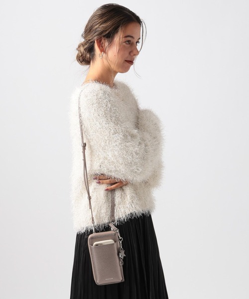 BAYFLOW（ベイフロー）の「[スマホ・カード収納可♪]多機能キースターミニウォレットショルダー2（財布・レディース・ブラック/グレー/ベージュ/アイボリー/ブラウン/ベビーピンク/シルバー/ブラウン系その他・ONE SIZE）」の11枚目の写真