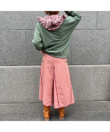 PINK HOUSE（ピンクハウス）の「イチゴ刺繍入りデニムスカート（デニム