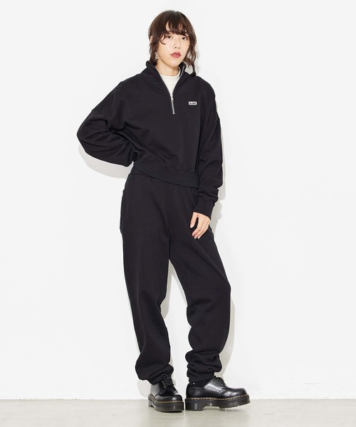 X-girl（エックスガール）の「BOX LOGO SWEAT PANTS（スウェットパンツ・レディース・ホワイト/ブラック/アッシュ・S/M）」の20枚目の写真