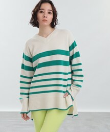 ◆【おすすめニット!】ウールカシミヤ Vネックニット