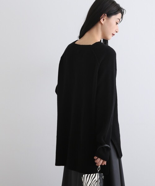INDIVI(インディヴィ)の「◆【おすすめニット!】ウールカシミヤ Vネックニット(ニット/セーター・レディース・ブラック/ライトパープル/チャコール/グリーン系その他4/ホワイト系5/ライトグレー系2・38/34/05/15 /13/19)」の8枚目の写真