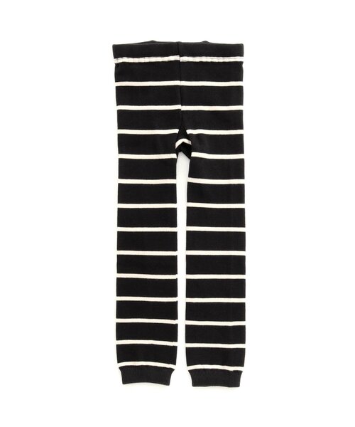 Ampersand（アンパサンド）の「ボーダー柄レギンス（レギンス/スパッツ・キッズ・チャコール/ブラウン/グレー・80/90/100/110/120/140）」の3枚目の写真