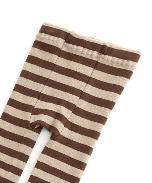 Ampersand（アンパサンド）の「ボーダー柄レギンス（レギンス/スパッツ・キッズ・チャコール/ブラウン/グレー・80/90/100/110/120/140）」の6枚目の写真