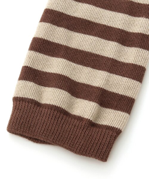 Ampersand（アンパサンド）の「ボーダー柄レギンス（レギンス/スパッツ・キッズ・チャコール/ブラウン/グレー・80/90/100/110/120/140）」の7枚目の写真