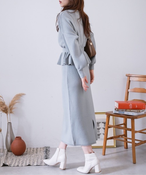 FREE'S MART（フリーズマート）の「フレアヒールブーツ（ブーツ・レディース・ブラック/ホワイト・MEDIUM/SMALL）」の7枚目の写真