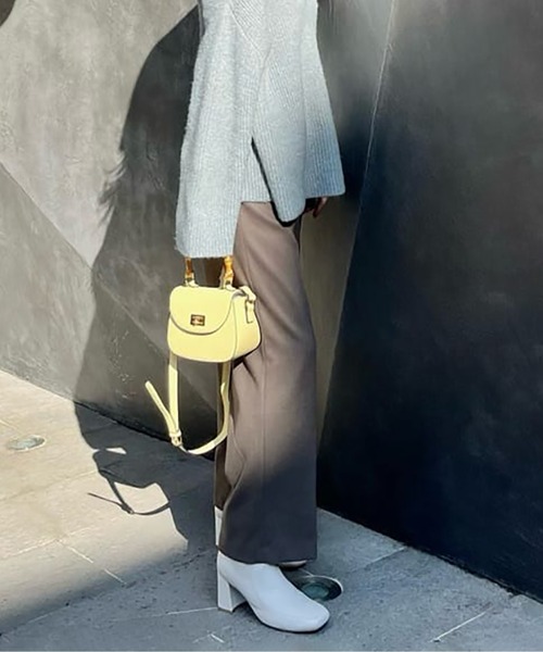 FREE'S MART（フリーズマート）の「フレアヒールブーツ（ブーツ・レディース・ブラック/ホワイト・MEDIUM/SMALL）」の17枚目の写真