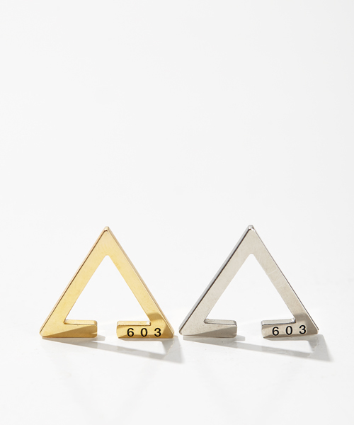 603（ロクマルサン）の「603 トライアングルイヤーカフ（イヤーカフ・メンズ・シルバー/ゴールド・FREE）」の9枚目の写真