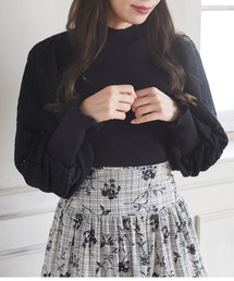 Areeam | 袖レースニットプルオーバー(ニット/セーター)