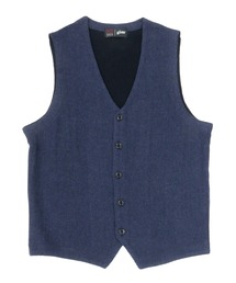 ドビーツイード ニットジレ