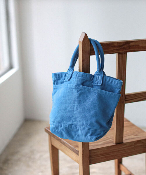 B:MING by BEAMS（ビーミングバイビームス）の「B:MING by BEAMS / 製品染 CANVAS TOTE BAG（トートバッグ・メンズ・ネイビー/レッド/ブルー/カーキ・ONE SIZE）」の3枚目の写真