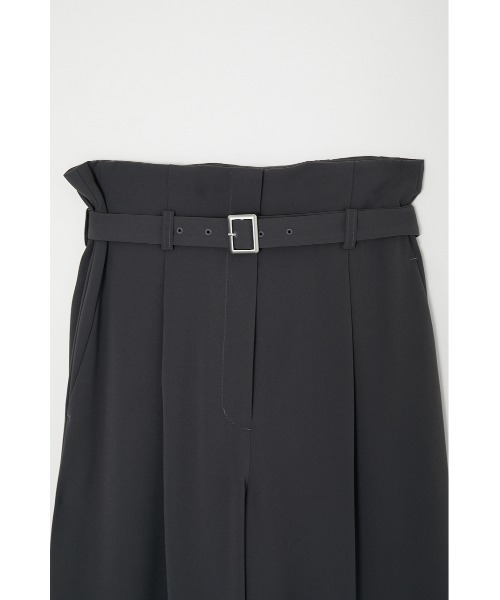 MOUSSY（マウジー）の「BELTED HIGH WAIST WIDE パンツ（その他パンツ・レディース・ベージュ/グレー/レッド・0/1/2）」の9枚目の写真