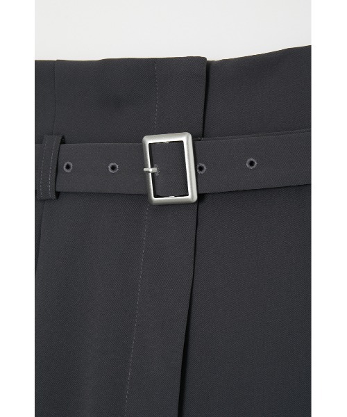 MOUSSY（マウジー）の「BELTED HIGH WAIST WIDE パンツ（その他パンツ・レディース・ベージュ/グレー/レッド・0/1/2）」の12枚目の写真