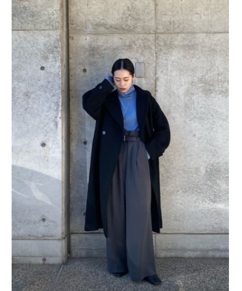 MOUSSY（マウジー）の「BELTED HIGH WAIST WIDE パンツ（その他パンツ・レディース・ベージュ/グレー/レッド・0/1/2）」の20枚目の写真